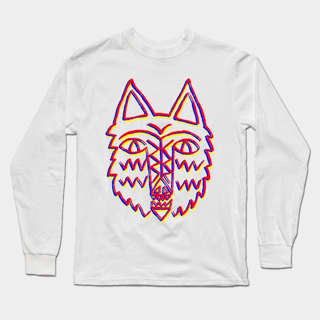 Wolf Long Sleeve T-Shirt by TheMothFlock